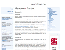 Tablet Screenshot of markdown.de
